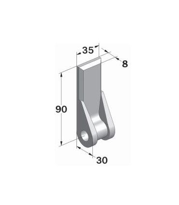 HEMBRA PARA MACHO LISO EJE TORNEADO MEDIANO Ø14