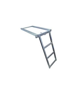 ESCALERA ESCAMOTEABLE O EXTRAÍBLE 3 PELDAÑOS 750x350 mm.