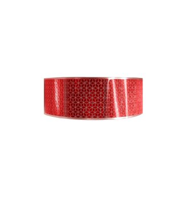 CINTA REFLECTANTE ADHESIVA PARA LONAS V23 ROJA SEGMENTADA MARCA ORAFOL
