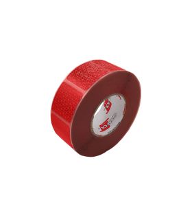 CINTA REFLECTANTE ADHESIVA PARA LONAS V23 ROJA SEGMENTADA MARCA ORAFOL
