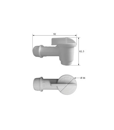 GRIFO PARA EL DEPÓSITO DE AGUA