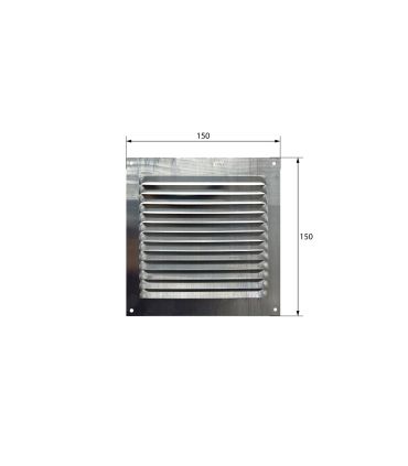 REJILLA DE VENTILACIÓN DE ALUMINIO 150 X 150