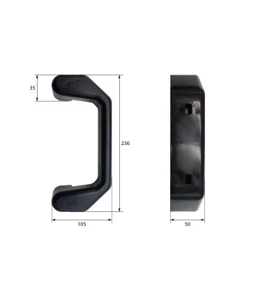 TAPE PARA PARAGOLPE DE ACERO TIPO IVECO
