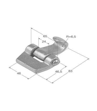 UÑA ARTICULADA REFORZADA ACERO ZINCADO