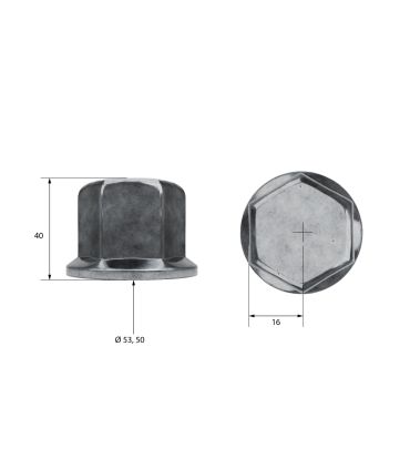 TAPÓN PARA EL TORNILLO DE RUEDA DE DIÁMETRO 32 mm.