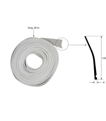 GOMA VIERTEAGUAS GRIS PARA TECHO