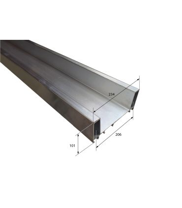 PARACHOQUE, PARAGOLPE TRASERO ALUMINIO