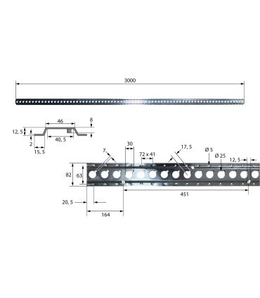 RAIL DE AMARRE