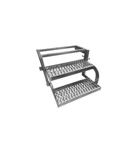 ESCALERA ESCAMOTEABLE DE 2 PELDAÑOS