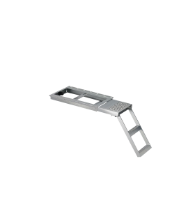 ESCALERA ESCAMOTEABLE DE 2 PELDAÑOS CON PLATAFORMA SUPERIOR