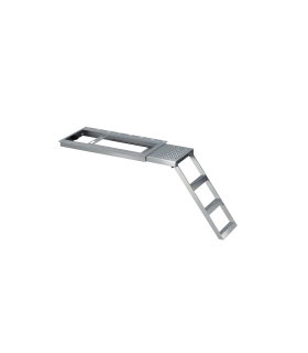 ESCALERA ESCAMOTEABLE DE 3 PELDAÑOS CON PLATAFORMA SUPERIOR