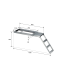 ESCALERA ESCAMOTEABLE DE 3 PELDAÑOS CON PLATAFORMA SUPERIOR