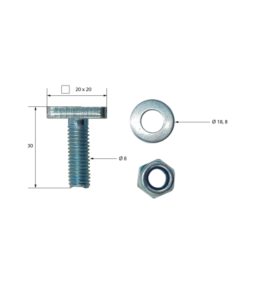 TORNILLO PARA PERFIL ANTIEMPOTRAMIENTO