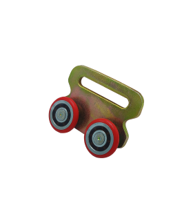 RODAMIENTO DOBLE NYLON ROJO Ø31x19