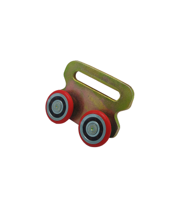 RODAMIENTO DOBLE NYLON ROJO Ø31x19