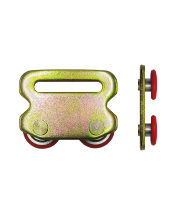 RODAMIENTO DOBLE NYLON ROJO Ø31x19