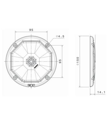PLAFÓN REDONDO 800 LÚMENES CON DETECCIÓN