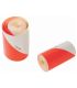 BANDA DE BALIZAJE AUTO-ADHESIVO, ROJO Y BLANCO, CLASE 1